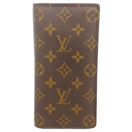 Portafoglio Lungo Brazza Monogram Louis Vuitton Marrone