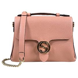 Bolsa de Ombro Gucci Interlocking G Rosa