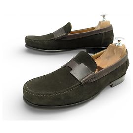 Hermès MOCASSINS HERMES KENNEDY 42.5 H EM CAMURÇA MARROM Marrom