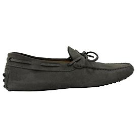 Mocassins Gommino Tod's en Suède Grise Gris