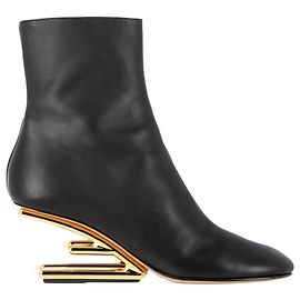 Fendi First Ankle Boots in Black Leather Black