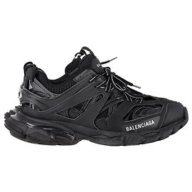 Balenciaga Track Sneakers in Black Polyurethane Black