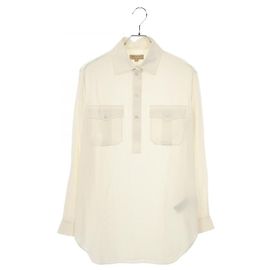 Blusa in seta Burberry Beige Crudo