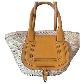 Sac Rafia Marcie Medium de Chloé Marron