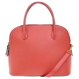 Céline Celine Vintage Convertible Bowler en cuir Medium Rouge