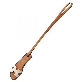 Hermes Hermès Oran Nano Charm Leather Handbag Accessory Brown Cream