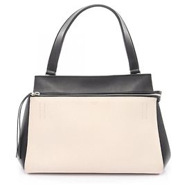 Céline Celine EDGE Small Handbag Black White