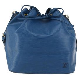 Louis Vuitton Noe Handbag Epi Leather Petit Noé Blue