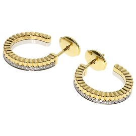 Boucles d'oreilles en diamant Boucheron Quatre Radiant Hoop Doré