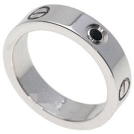 Cartier Love Band Ring in White Gold with Sapphire Other