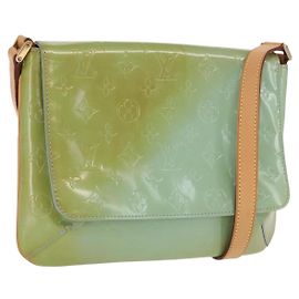 LOUIS VUITTON Bolsa Thompson Street Monogram Vernis Azul Bebé M91009 Auth BA10490 Azul claro
