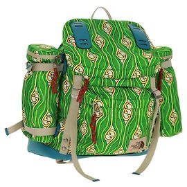 GUCCI Sac à dos The North Face en nylon vert argent 650294 Auth 170794SAM Argenté Vert