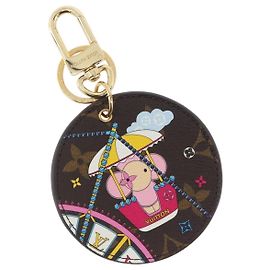 LOUIS VUITTON Monogram Vivienne Porte Cles Illustre Charm M69855 Auth BA10711SAM Pink