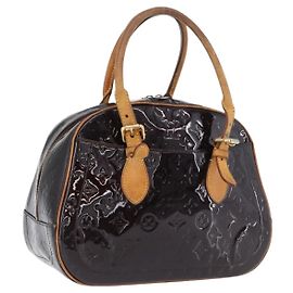 LOUIS VUITTON Sac à main Summit Drive Monogram Vernis Amarante M93516 Auth ka2289 Bordeaux