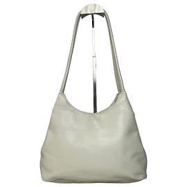 Vintage Givenchy Ledertasche Weiß Weiß