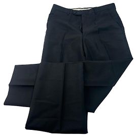Calça de lã vintage Dior Preta M Preto