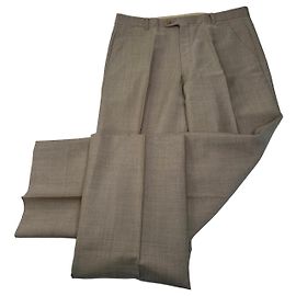 Pantaloni in lana vintage Dior Marrone / Grigio M Marrone