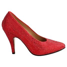 Maison Martin Margiela Tabi heels red sequins size 38 Red