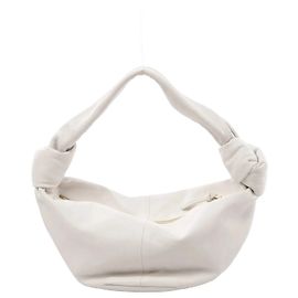 Bolsa de couro Mini Double Knot da BOTTEGA VENETA em branco Branco