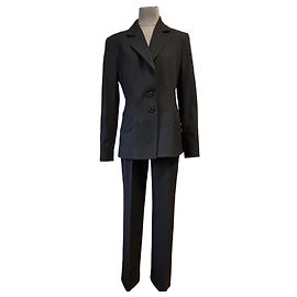 Black Christian Dior Suit Black