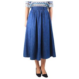 Forte Forte Falda midi de mezclilla azul - talla UK 10 Azul