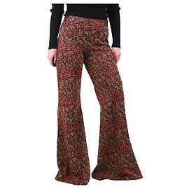Chloé Pantaloni a campana in arazzo marroni - taglia L Marrone