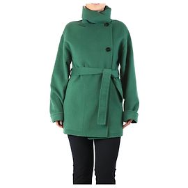 Hermès Grüner Kaschmirmantel - Größe UK 10 Grün