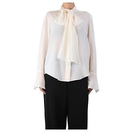 Chloé Creme Seidenbluse mit Knöpfen - Größe UK 10 Roh