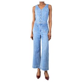 Paige Jeans Mono de mezclilla azul Kenny - talla UK 6 Azul