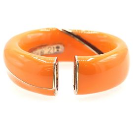 Bottega Veneta Folding Ring Golden Orange