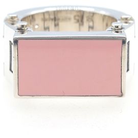 Anello in argento sterling rosa chiaro e argento Bottega Veneta Argento Rosa