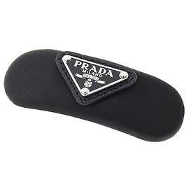 Prendedor de Cabelo Triângulo Prada Preto