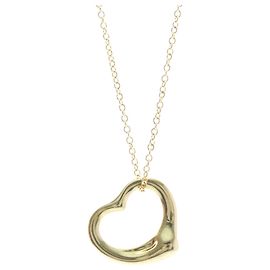 Tiffany & Co Collar Péndulo Corazón Abierto Tiffany Dorado