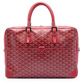 Goyard Red Goyardine Ambassade MM Red