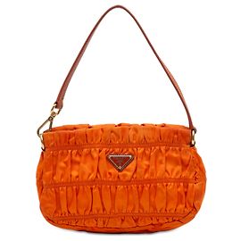 Sac à main Prada Orange Tessuto Gaufre Orange