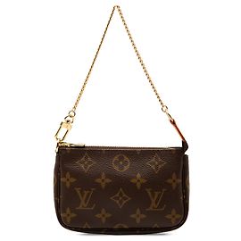Mini Pochette Accessoires Monogramma Marrone Louis Vuitton Marrone