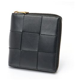 Billetera compacta con cremallera Small Cassette de Bottega Veneta Negro