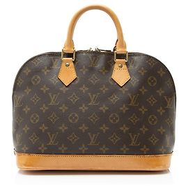 Louis Vuitton Vintage Monogramm Canvas Alma PM Handtasche Braun