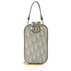 Supporto per telefono Dior Oblique 30 Montaigne Call'in Dior Blu
