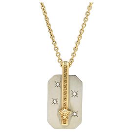 Pendentif Collier Méduse Versace Doré