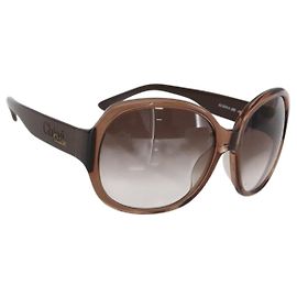 Chloé Chloe Sunglasses plastic Brown Auth bs33314 Brown