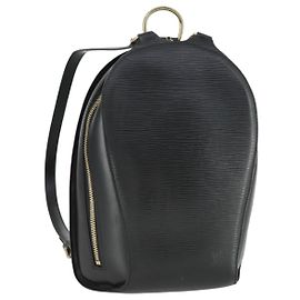 LOUIS VUITTON Epi Mabillon Backpack Black M52232 LV Auth 169981 Black
