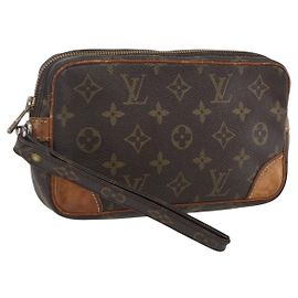 LOUIS VUITTON Monogram Marly Dragonne PM Clutch Bag M51827 LV Auth 168928 Monogram