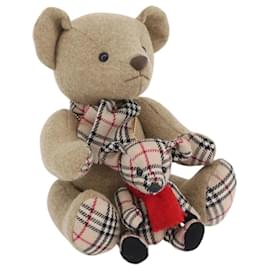 BURBERRY Nova Check Teddy Bear Beige Auth 169936 Beige