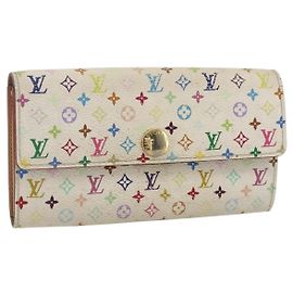 LOUIS VUITTON Geldbörse Sarah Monogramm Multicolor M93532 Auth BA10789 Weiß