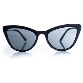 Prada, cat eye sunglasses in black Black