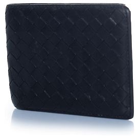 Bottega Veneta, intrecciato leather wallet in black Black