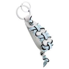 Portachiavi intrecciato Loewe Bianco Blu chiaro