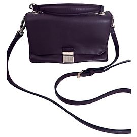 Bolsa de couro Miu Miu em roxo Roxo