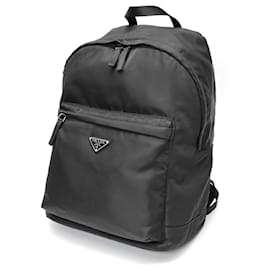 Prada Black Backpack Rucksack Black